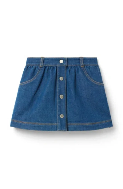JANIE AND JACK JANIE AND JACK DENIM BUTTON SKIRT