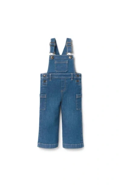 JANIE AND JACK JANIE AND JACK DENIM OVERALL IN MEDIUM WASH