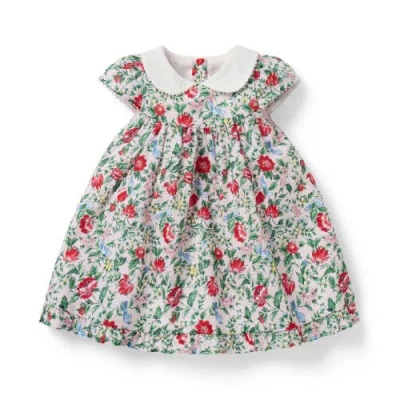 Janie And Jack Babies'  Ditsy Floral Collared Dress In Multi