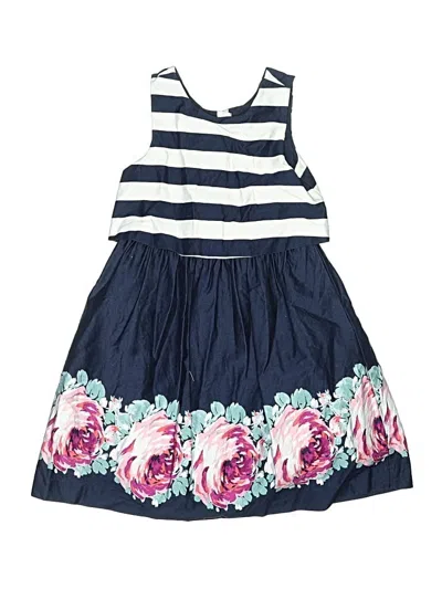 Pre-owned Janie And Jack Kids' Dress In Blue