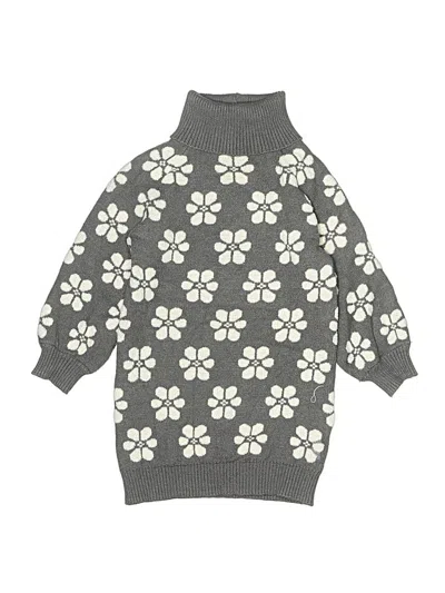 Pre-owned Janie And Jack Kids' Dress In Gray