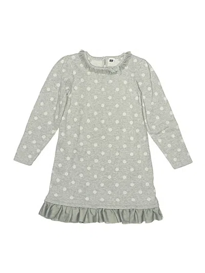 Pre-owned Janie And Jack Kids' Dress In Gray