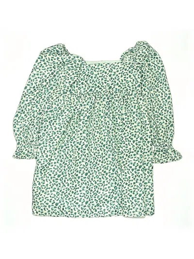 Pre-owned Janie And Jack Kids' Dress In Green