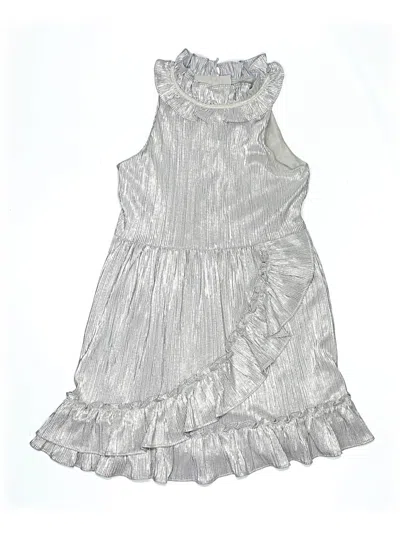 Pre-owned Janie And Jack Kids' Dress In Silver
