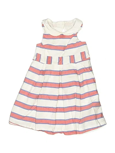 Pre-owned Janie And Jack Kids' Dress In White