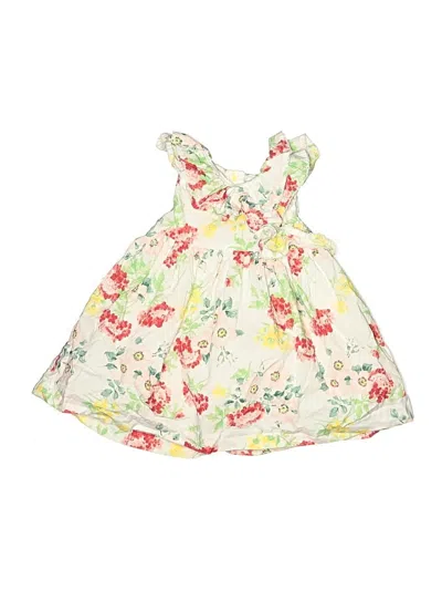 Pre-owned Janie And Jack Babies' Dress In White