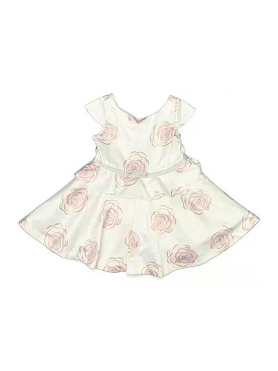 Pre-owned Janie And Jack Kids' Dress In White