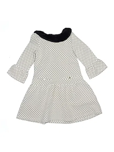 Pre-owned Janie And Jack Kids' Dress In White