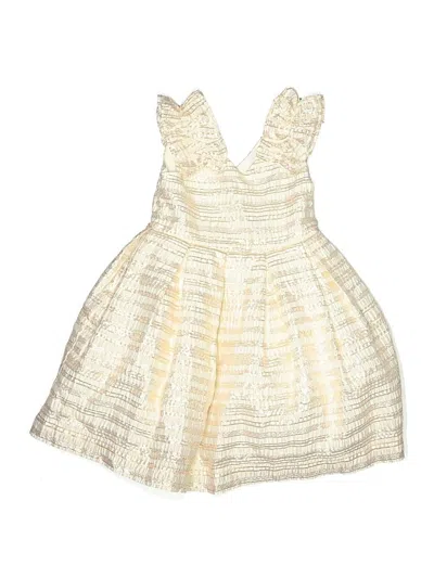Pre-owned Janie And Jack Kids' Dress In White