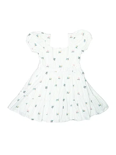 Pre-owned Janie And Jack Kids' Dress In White