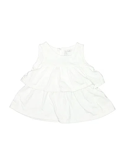 Pre-owned Janie And Jack Kids' Dress In White
