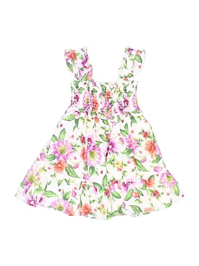 Pre-owned Janie And Jack Kids' Dress In White