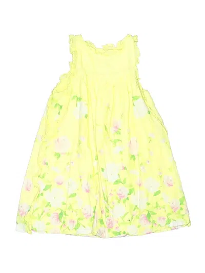 Pre-owned Janie And Jack Kids' Dress In Yellow