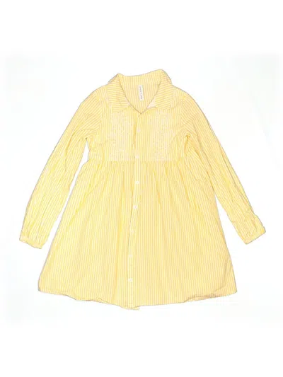 Pre-owned Janie And Jack Kids' Dress In Yellow