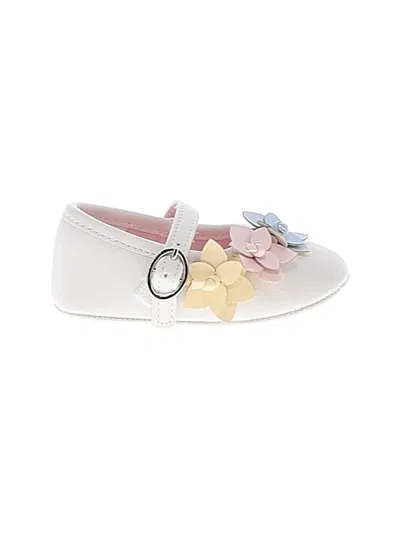 Pre-owned Janie And Jack Babies' Flats In White