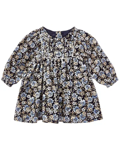 Janie And Jack Floral Corduroy Dress In Multi