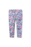 Janie And Jack Floral Ponte Pant In Multi