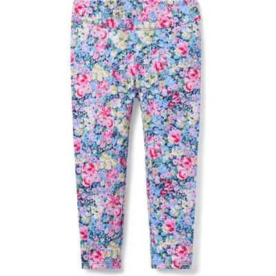 Janie And Jack Babies'  Floral Ponte Pant In Multi