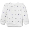 Janie And Jack Floral Quilted Sweatshirt In Multi