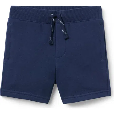 Janie And Jack Kids'  French Terry Pull-on Short In Blue