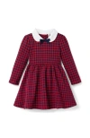 Janie And Jack Gingham Jacquard Dress In Multi