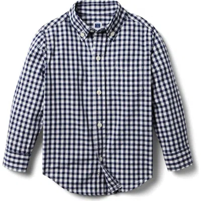 Janie And Jack Babies'  Gingham Poplin Shirt In Multi