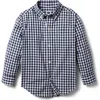 Janie And Jack Gingham Poplin Shirt In Multi