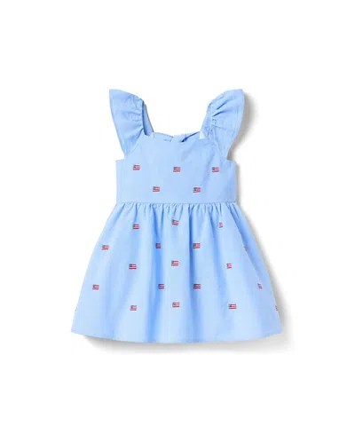 Janie And Jack Girls' Americana Shiffley Dress - Little Kid, Big Kid In Blue