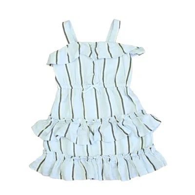 Janie And Jack Kids' Girls Blue Stripe Dress