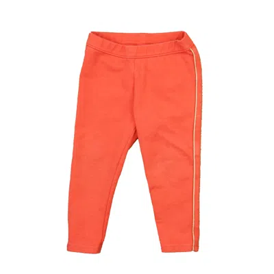 Pre-owned Janie And Jack Kids' Girls Coral Leggings In Pink