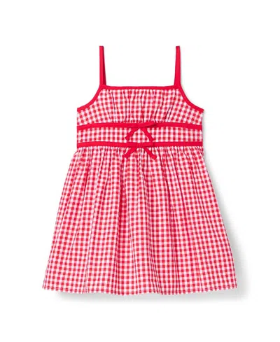 Janie And Jack Girls' Gingham Americana Dress - Baby, Little Kid, Big Kid In Multi