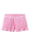 Janie And Jack Girls Gingham Short In Green