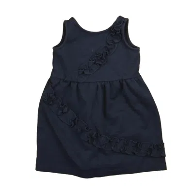 Janie And Jack Kids' Girls Navy Dress In Blue