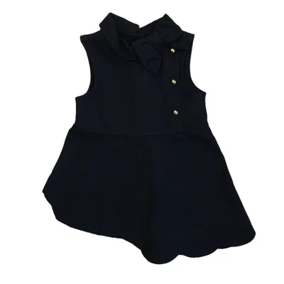 Janie And Jack Kids' Girls Navy Dress In Blue