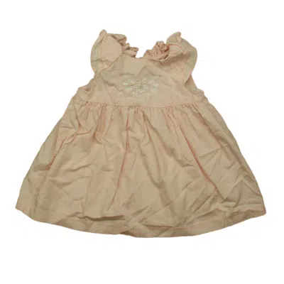 Janie And Jack Kids' Girls Pink Dress In Brown