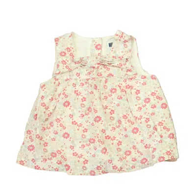Janie And Jack Kids' Girls Pink Floral Blouse In Animal Print