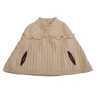 Pre-owned Janie And Jack Kids' Girls Pink Poncho