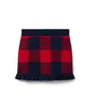 Janie And Jack Girls' Plaid Sweater Skirt - Baby, Little Kid, Big Kid In Red