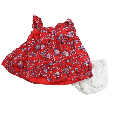 Janie And Jack Kids' Girls Red Blue White Dress