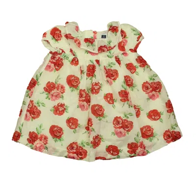 Janie And Jack Kids' Girls Red Floral Dress In Multi