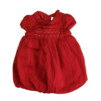 Janie And Jack Kids' Girls Red Special Occasion Dress