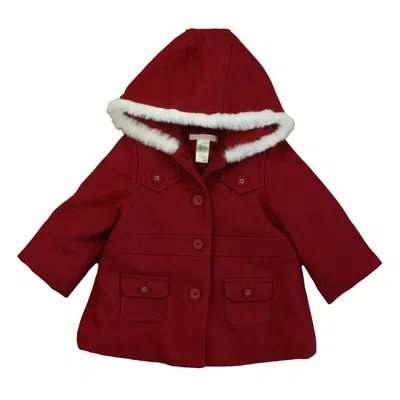 Pre-owned Janie And Jack Kids' Girls Red Winter Coat