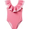Janie And Jack Girls Ric Rac Two Piece Swim In Pink