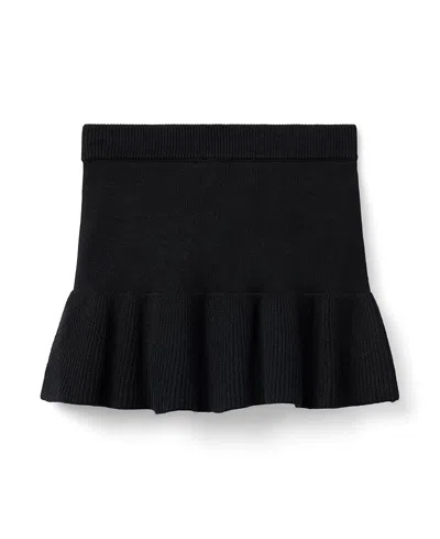 Janie And Jack Girls' Ruffle Hem Sweater Skirt - Baby, Little Kid, Big Kid In Black