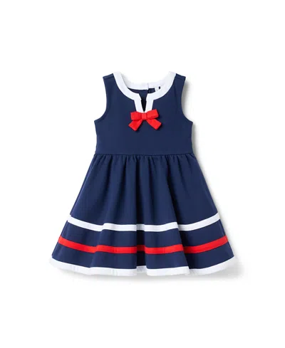 Janie And Jack Girls' Sailor Dress - Little Kid, Big Kid In Blue