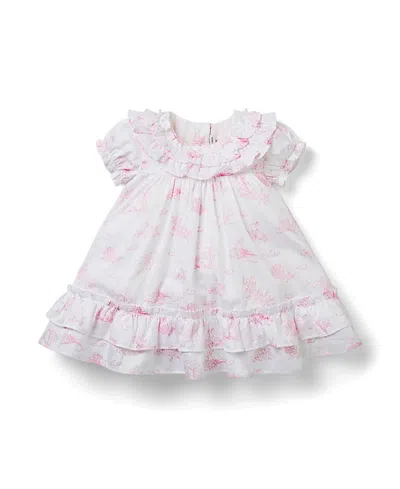 Janie And Jack Girls' The Bunny Toile Dress - Baby