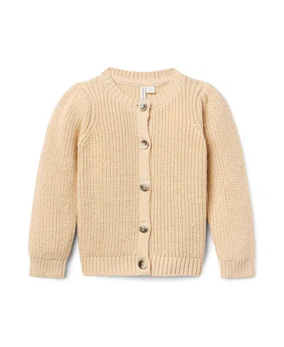 JANIE AND JACK JANIE AND JACK GIRLS' THE CLASSIC RIBBED CARDIGAN - BABY, LITTLE KID, BIG KID
