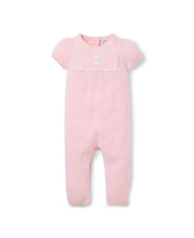 Janie And Jack Girls' The Embroidered Bunny One-piece - Baby