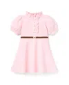 Janie And Jack Girls' The Quilted Equestrian Dress - Baby, Little Kid, Big Kid In Pink