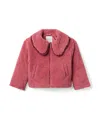 Janie And Jack Girls' The Sherpa Jacket - Baby, Little Kid, Big Kid In Pink